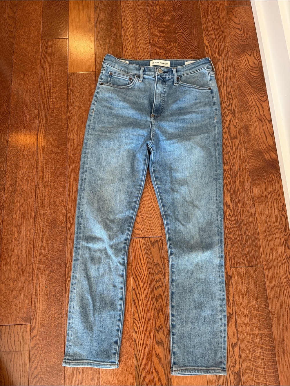 Denim Forum Mid Wash Skinny Jeans